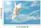 Flying White Dove Isolated on Blue Sky Wall Mural