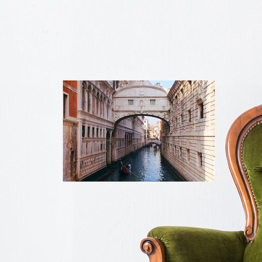 In the center of Venice, Bridge of Sighs Wall Mural