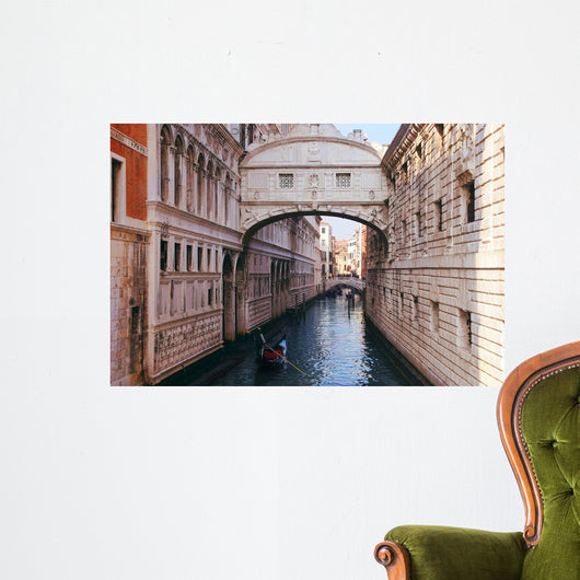 In the center of Venice, Bridge of Sighs Wall Mural