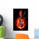 Fire Guitar Wall Decal