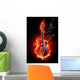 Fire Guitar Wall Decal