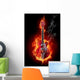 Fire Guitar Wall Decal