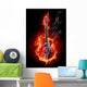 Fire Guitar Wall Decal