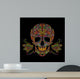 Decorative Color Skull Wall Decal