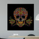Decorative Color Skull Wall Decal