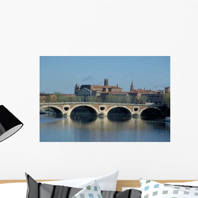 Bridge Toulouse Wall Decal Design 2 shown on a wall