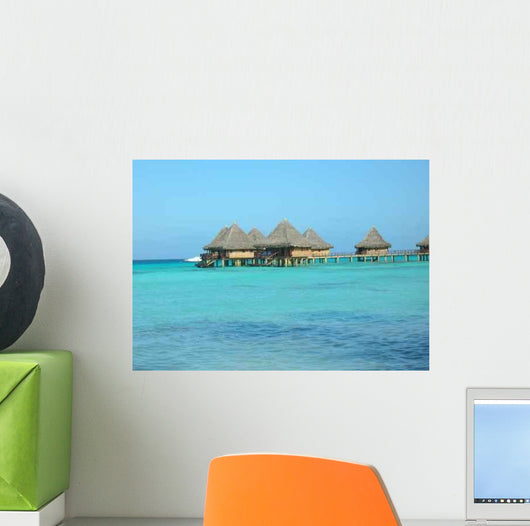 Overwater 6 Houses Wall Decal