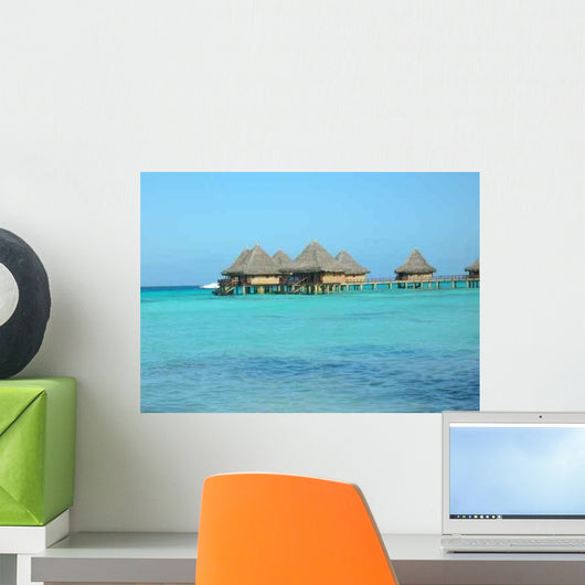 Overwater 6 Houses Wall Decal