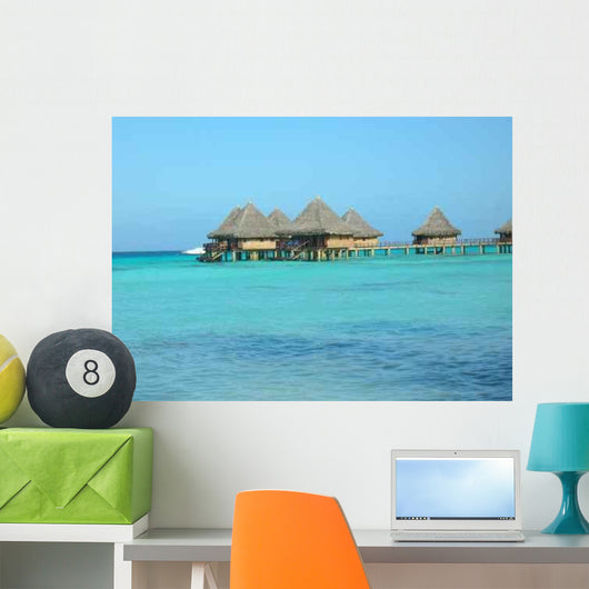 Overwater 6 Houses Wall Decal