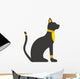 Flat Black Egyptian Cat Wall Decal