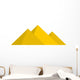 Pyramids of Egypt icon, flat style Wall Decal