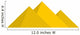 Pyramids of Egypt icon, flat style Wall Decal
