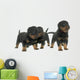 young puppies rottweiler Wall Decal
