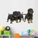 young puppies rottweiler Wall Decal