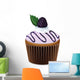 Cupcake icon isolated on a white background. Wall Decal