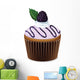 Cupcake icon isolated on a white background. Wall Decal