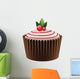 Cupcake icon isolated on a white background. Wall Decal