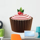 Cupcake icon isolated on a white background. Wall Decal