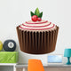 Cupcake icon isolated on a white background. Wall Decal
