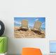 Holiday in the sun - two sunbeds Wall Mural