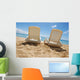 Holiday in the sun - two sunbeds Wall Mural