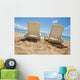 Holiday in the sun - two sunbeds Wall Mural
