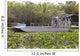 Air-boat in the swamp Wall Mural