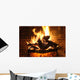 Fireplace and Amber Wall Mural