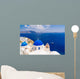 Wolrd famous blue dome churches in Oia, Santorini, Greece Wall Mural