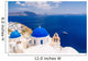 Wolrd famous blue dome churches in Oia, Santorini, Greece Wall Mural