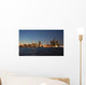 Detroit Skyline at Night Wall Mural
