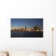 Detroit Skyline at Night Wall Mural