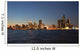 Detroit Skyline at Night Wall Mural