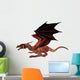 Red Fantasy Dragon Wall Decal