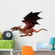 Red Fantasy Dragon Wall Decal