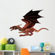 Red Fantasy Dragon Wall Decal