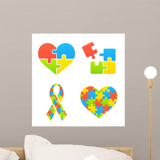Autism Awareness Symbols Wall Decal