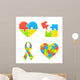 Autism Awareness Symbols Wall Decal