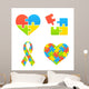 Autism Awareness Symbols Wall Decal