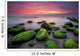 Green morning.
Rocky beach seascape at sunrise. Wall Mural
