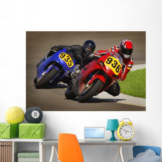 Speed Bike Race Wall Decal