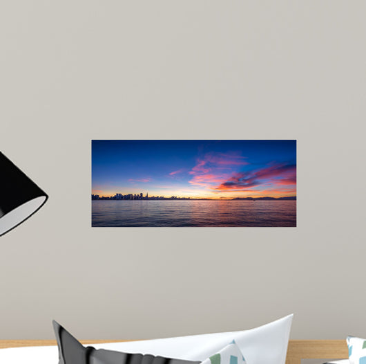 San Francisco Skyline Sunset Wall Decal