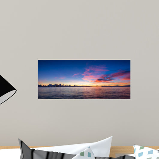 San Francisco Skyline Sunset Wall Decal