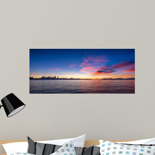 San Francisco Skyline Sunset Wall Decal