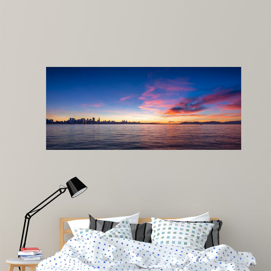 San Francisco Skyline Sunset Wall Decal