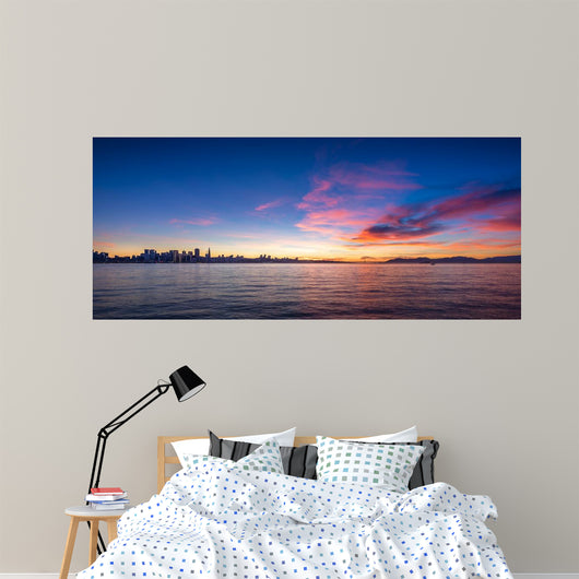 San Francisco Skyline Sunset Wall Decal