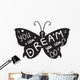 Lettering motivation poster Wall Decal