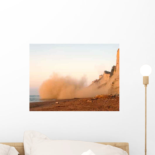 Earthquake Landslide Wall Decal