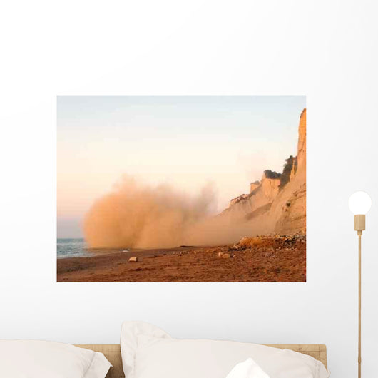 Earthquake Landslide Wall Decal