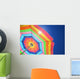 Colorful beach umbrella Wall Mural